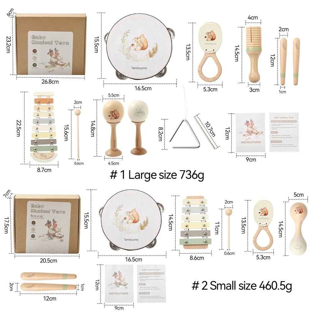 🎵 Montessori Wooden Music Toy Set for Toddlers - JOYFULBLOCKS