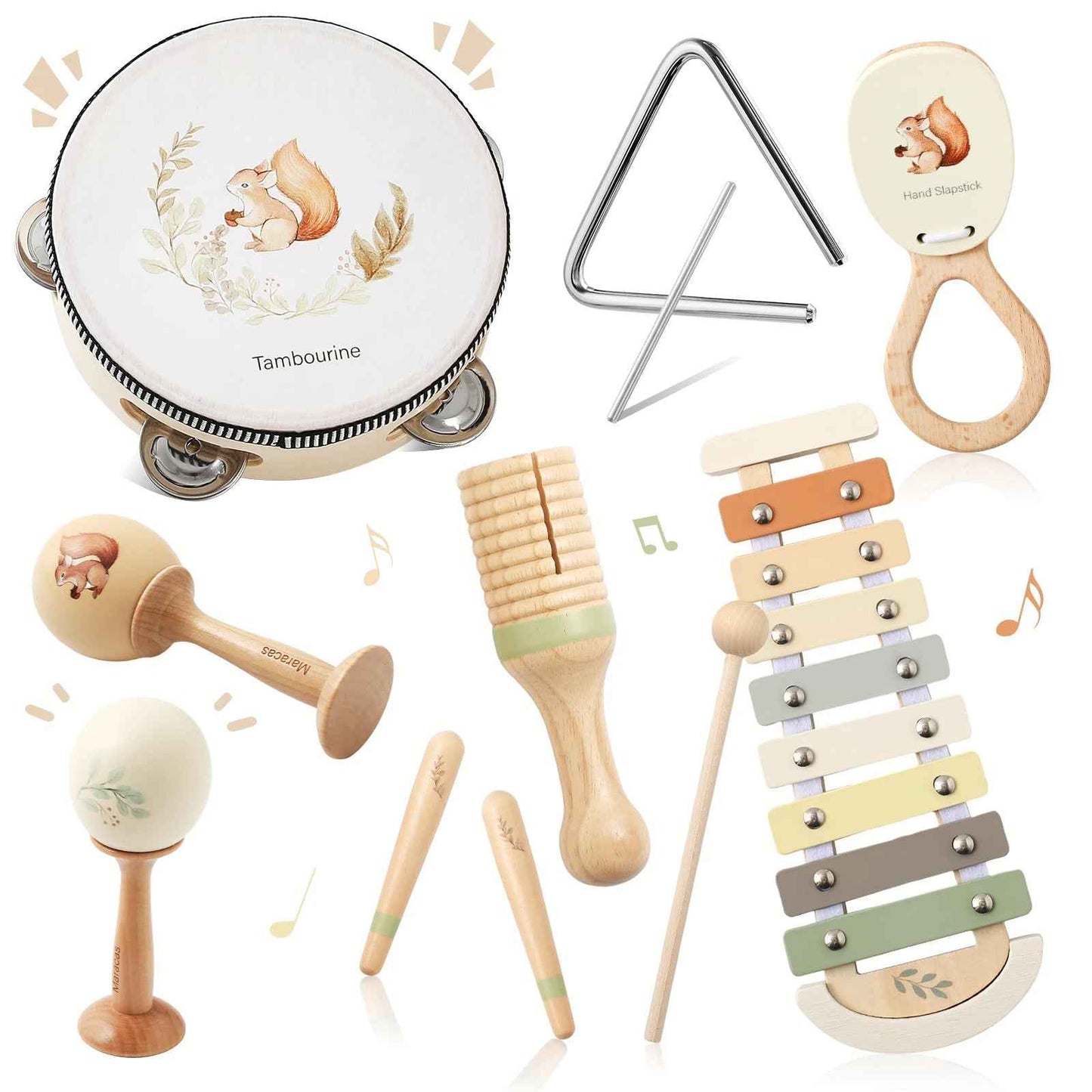 🎵 Montessori Wooden Music Toy Set for Toddlers - JOYFULBLOCKS