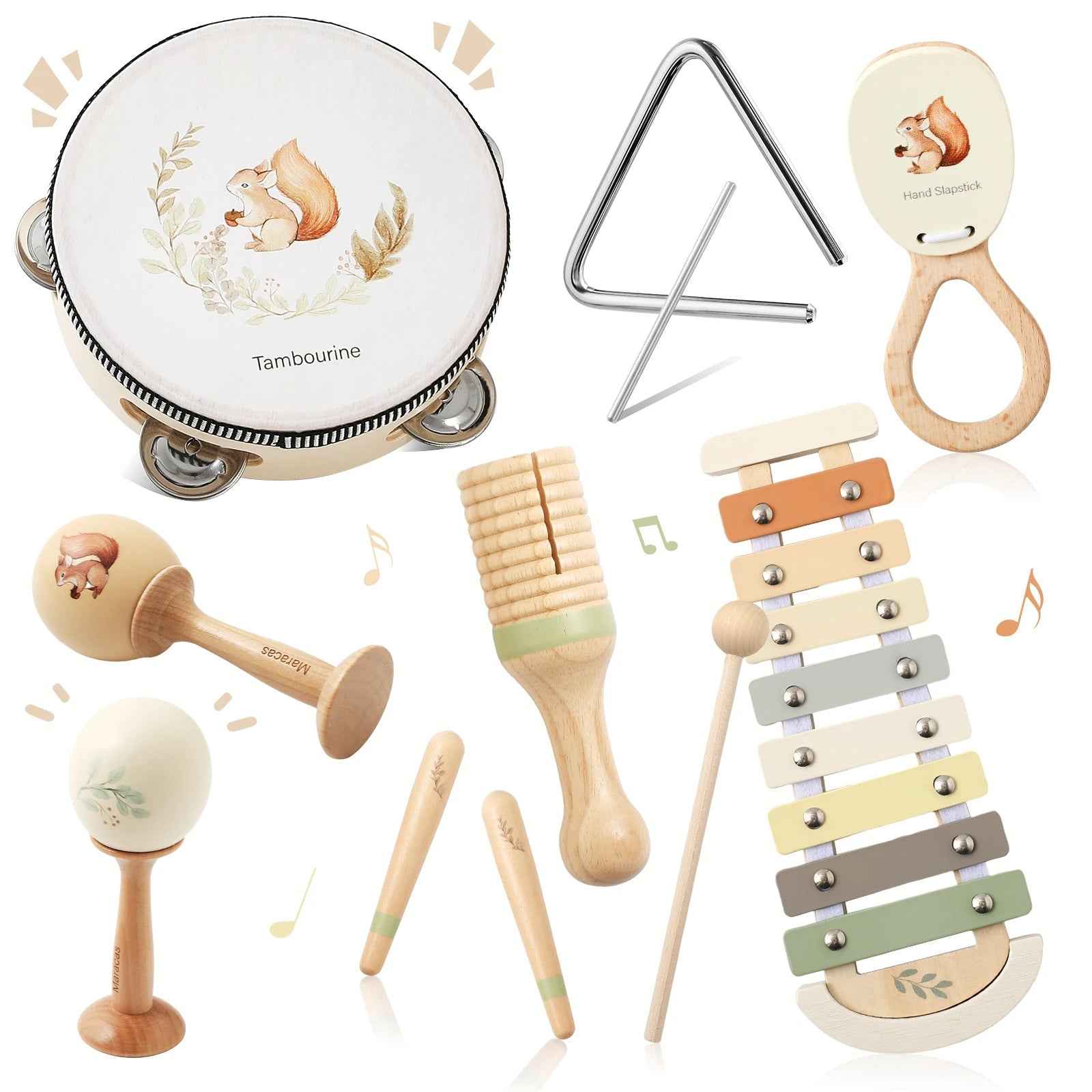 🎵 Montessori Wooden Music Toy Set for Toddlers - JOYFULBLOCKS