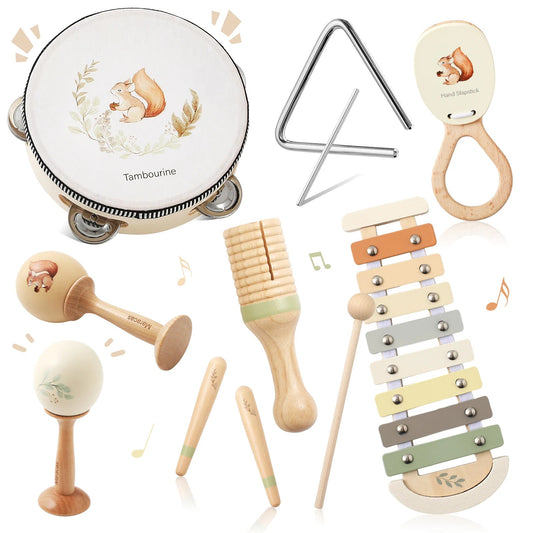 🎵 Montessori Wooden Music Toy Set for Toddlers - JOYFULBLOCKS