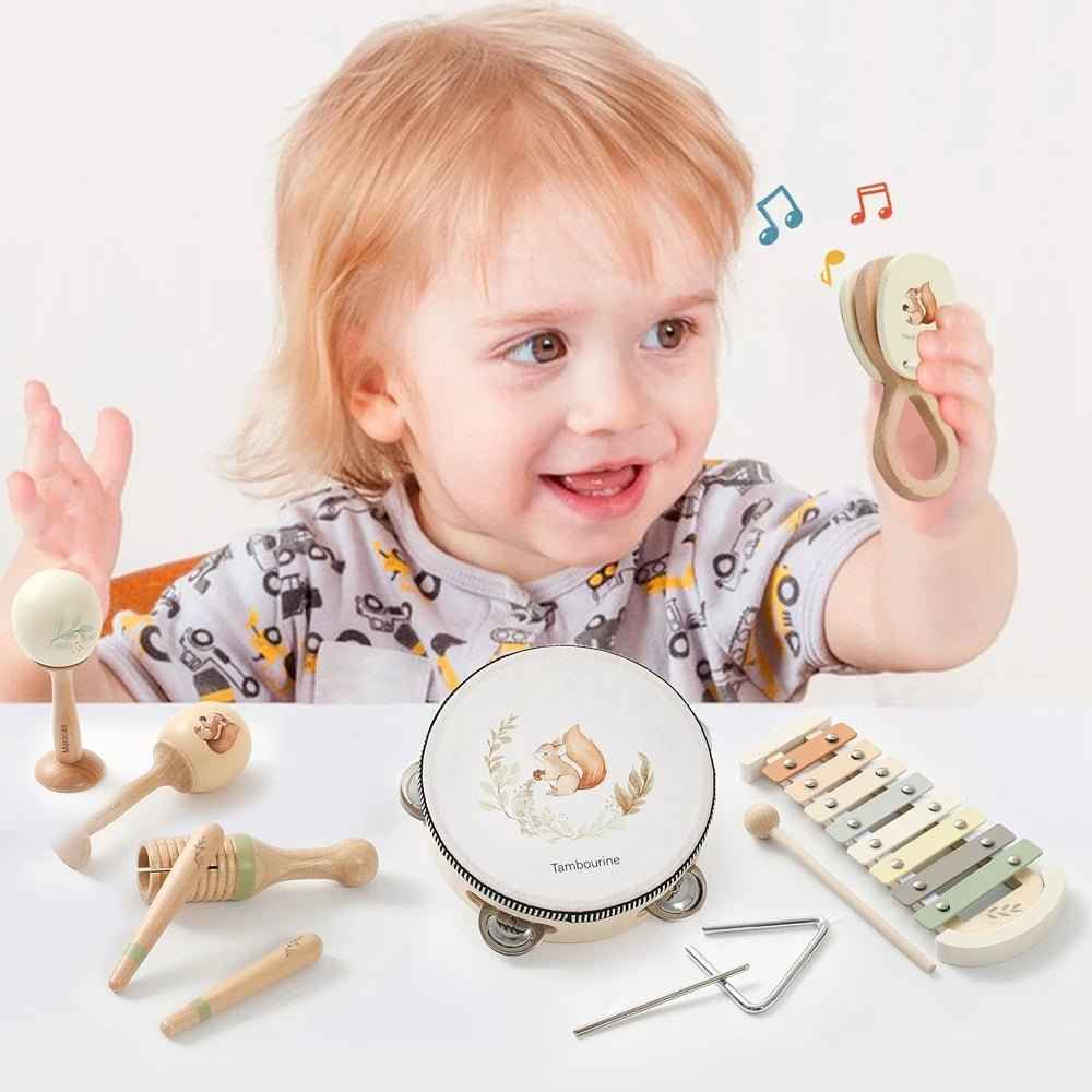 🎵 Montessori Wooden Music Toy Set for Toddlers - JOYFULBLOCKS