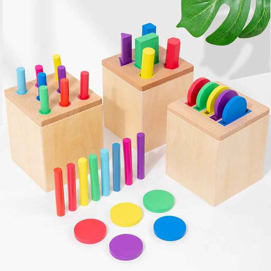 🎨 Montessori Wooden Stick Color Sorting Toy - JOYFULBLOCKS