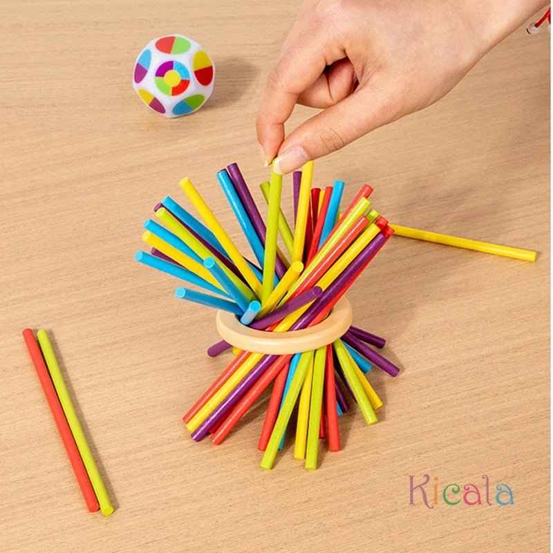 🧠 Montessori Wooden Stick Tower Game - JOYFULBLOCKS