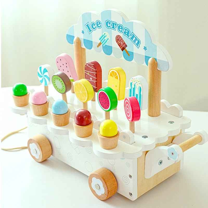 🍦 Wooden Ice Cream Shop Toy - JOYFULBLOCKS