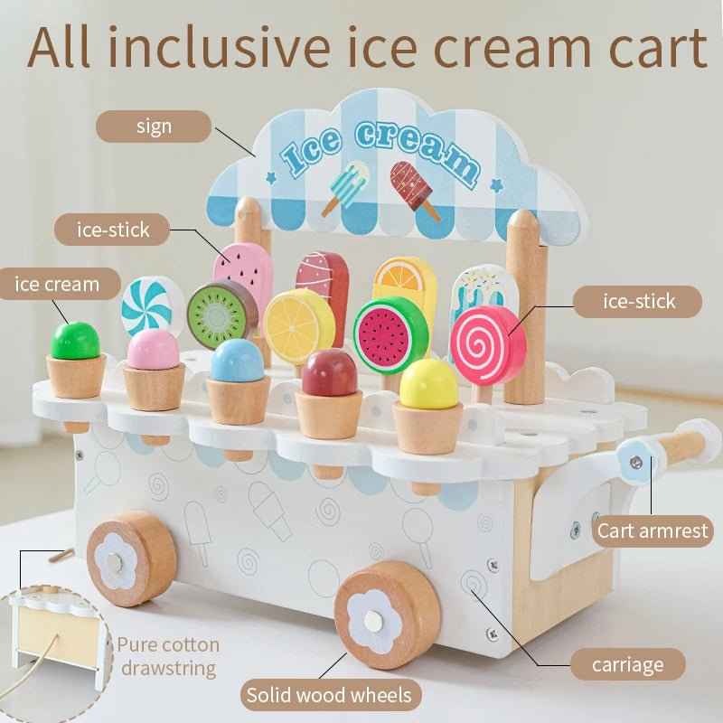 🍦 Wooden Ice Cream Shop Toy - JOYFULBLOCKS