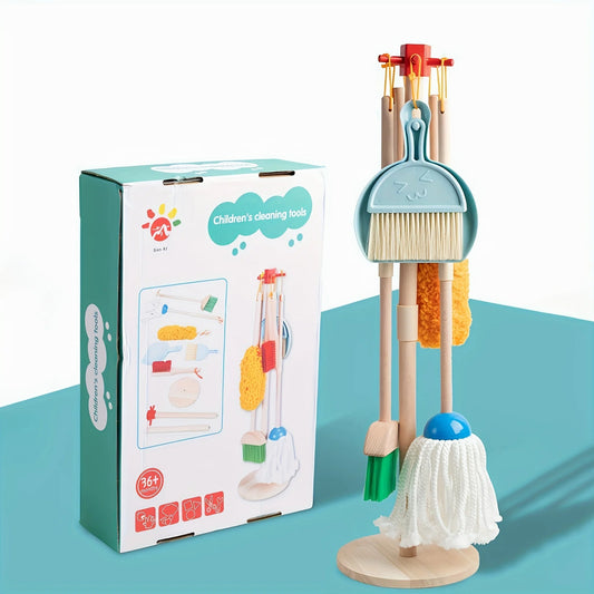 🧹 Wooden Kids Cleaning Set - JOYFULBLOCKS