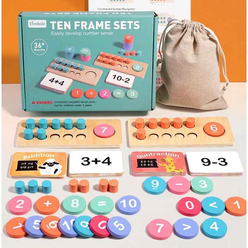 🧮 Wooden Math Decomposition Toy - JOYFULBLOCKS