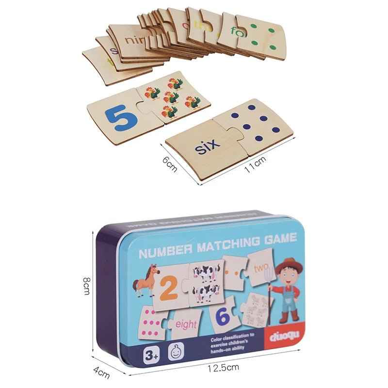 🔢 Wooden Number Matching Puzzle - JOYFULBLOCKS