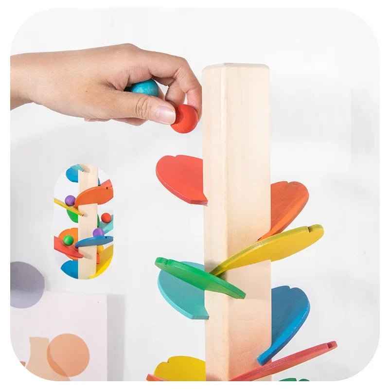 🌈 Wooden Rainbow Music Tree - JOYFULBLOCKS