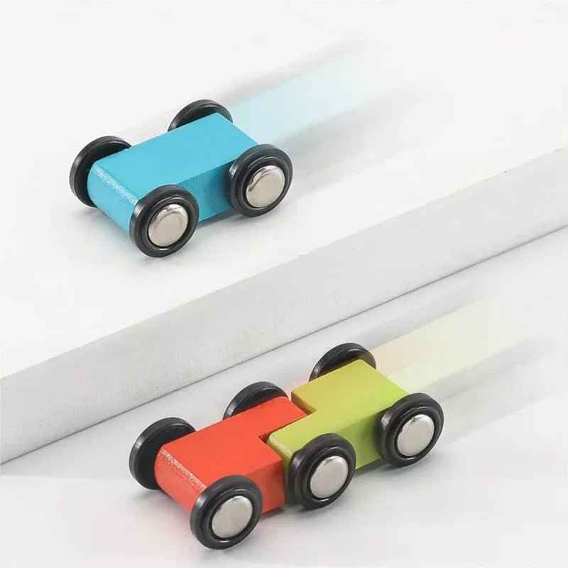 🏁 Wooden Ramp Racing Car Set - JOYFULBLOCKS