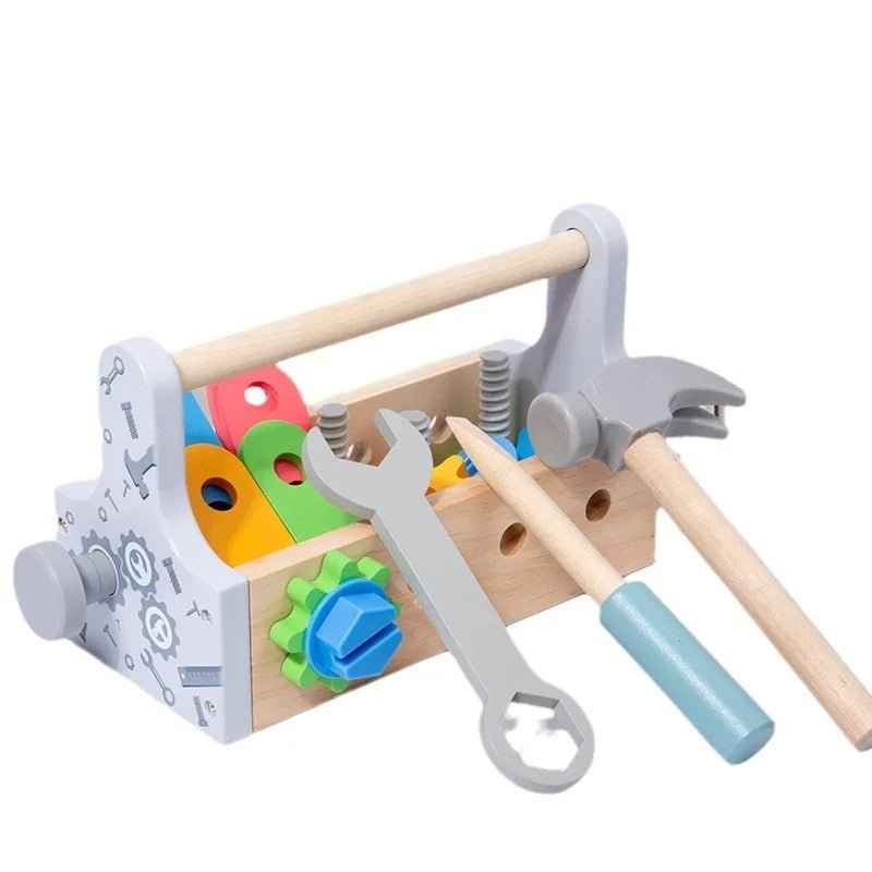 🔧 Wooden Toolbox Pretend Play Set – Fix, Build & Learn! 🪛 - JOYFULBLOCKS